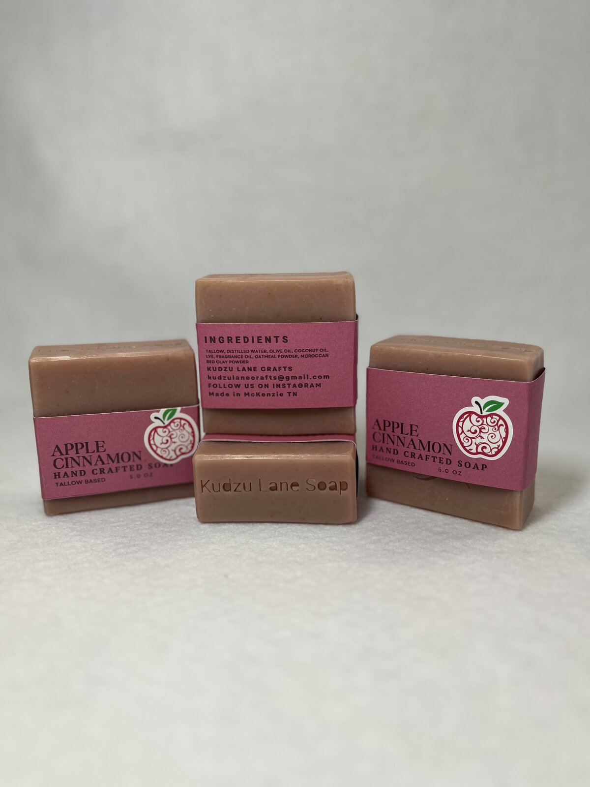 Apple Cinnamon bars showing the ingredients label